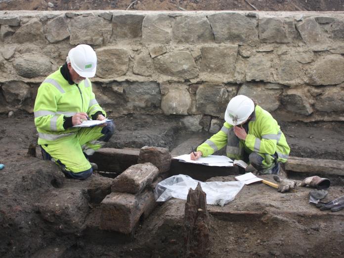 Jordanker på Gammel Strand dokumenteres