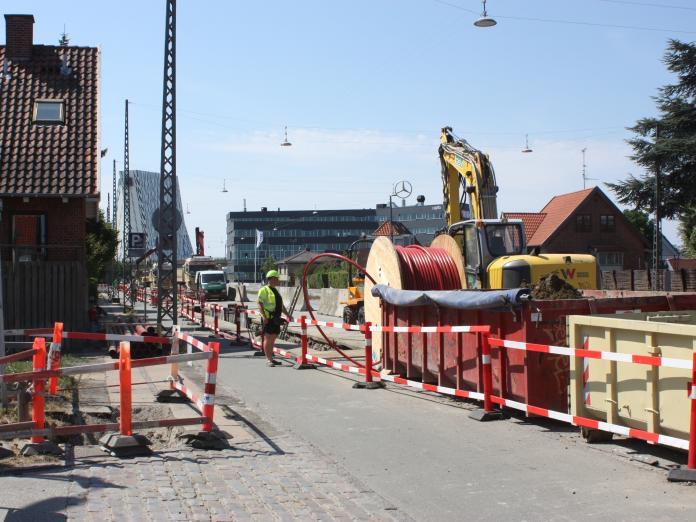 Udgravning langs Vejlands Allé