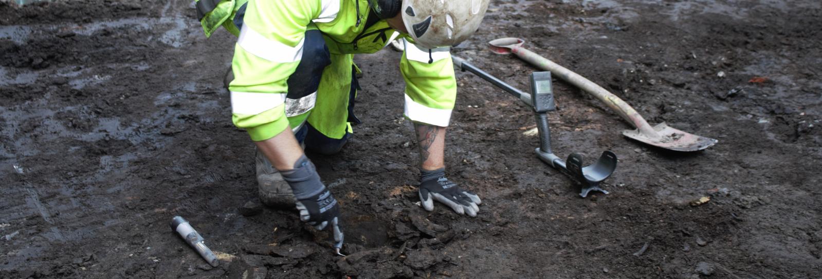 Detektorfund udgraves 